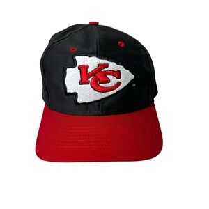 Vintage 90’s Chiefs Logo 7 Hat With Embroidered Emblems On Front/Back